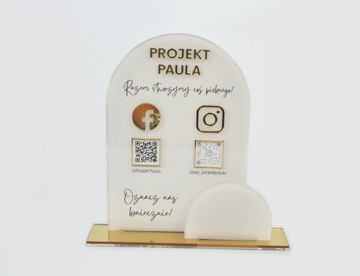 вывеска из оргстекла, подставка для листовок, уф-печать, QR-код