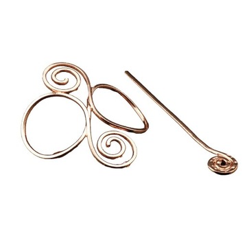 Spinki do włosów wikingów ze stopu metali w stylu vintage 6,3 x 6,7 x 10,5 cm
