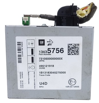 Moduł wzmacniacz radia Opel Zafira C Astra J Insignia A Meriva B 13435756
