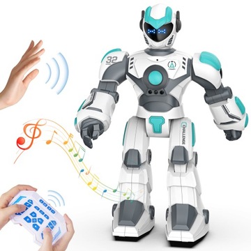 БОЛЬШОЙ ИНТЕРАКТИВНЫЙ РОБОТ С ДИСТАНЦИОННО ПРОГРАММИРУЕМЫМ ЖЕСТАМИ И ГОЛОСОВЫМ УПРАВЛЕНИЕМ СВЕТОДИОДОМ