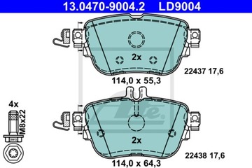 Klocki hamulcowe ATE Ceramic ATE 13.0470-9004.2