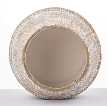 КОРЗИНА ИЗ РОТАНГА, БЕТОННЫЙ ЦВЕТОЧНЫЙ ГОРШОК, САДОВАЯ КРЫШКА В БОХО