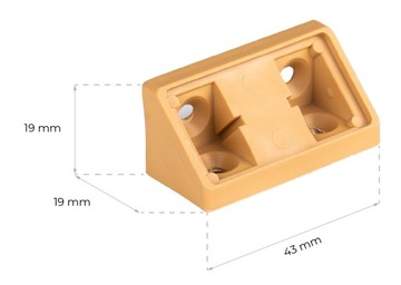 40 ШТ. МЕБЕЛЬНЫЙ УГОЛ КОМАНДОРЕК ПОДДЕРЖКА ПОЛКИ
