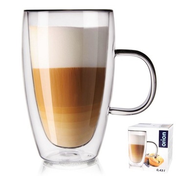 Szklanka termiczna z podwójną ścianką 430 ml