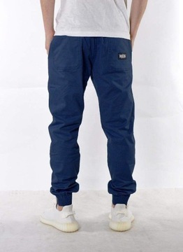 Spodnie 3XL Bossline Casual Joggery Niebieskie XXXL luźne baggy