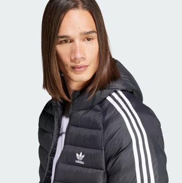 Adidas kurtka zimowa puchowa z kapturem PADDED HOODED PUFFER rozmiar L