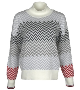 TOMMY HILFIGER sweter damski z wełną, oversize, L