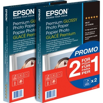 PAPIER Fotograficzny BŁYSZCZĄCY Epson Premium Glossy 10x15 FOTO DO DRUKARKI