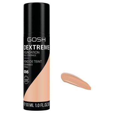 Gosh Dextreme Full Coverage 006 Honey podkład do twarzy 30 ml