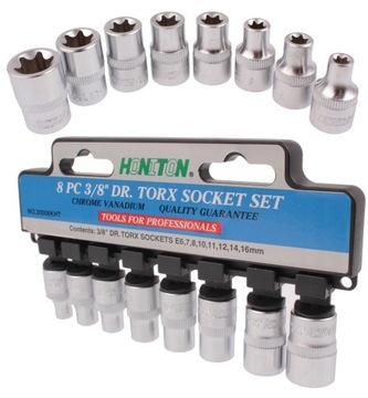 ZESTAW NASADEK TORX WEWNĘTRZNE 3/8 HONITON