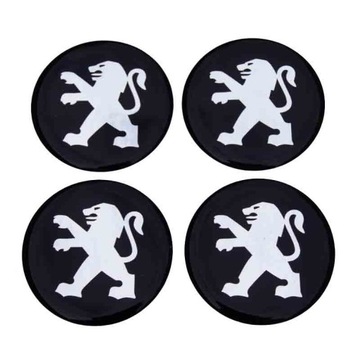 Emblematy 60 mm Peugeot na kołpaki 6cm