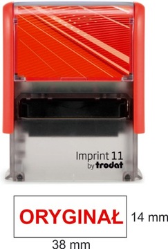 Pieczątka z hasłem - Automat z napisem Oryginał
