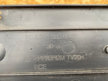 DRŽÁKY TABULKY SPZ A2218850781 MERCEDES S W221