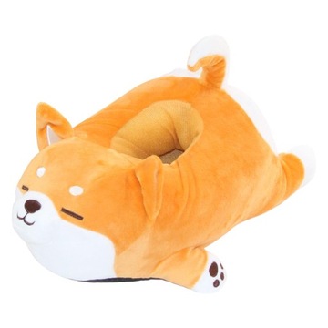Śmieszne szczenięta kapcie w kałcie shiba inu,