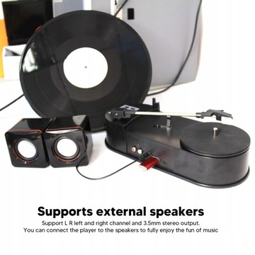 Портативный проигрыватель граммофонных пластинок с USB-конвертера