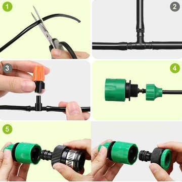 САДОВАЯ ВОДЯНАЯ ЗАВЕСА SPINNER MIST С НАСАДКАМИ ДЛЯ САДОВОЙ ТЕПЛИЦЫ 10М