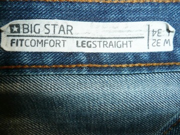 SPODNIE JEANS BIG STAR COMFORT W32/L32 - W86/L107 QUALITY EXCLUSIVE REGULAR