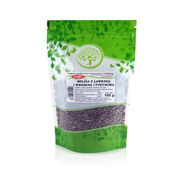 HERBATA MELISA Z LAWENDĄ i WERBENĄ CYTRYNOWĄ 100g