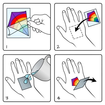 Временные моющиеся татуировки для детей Sonic