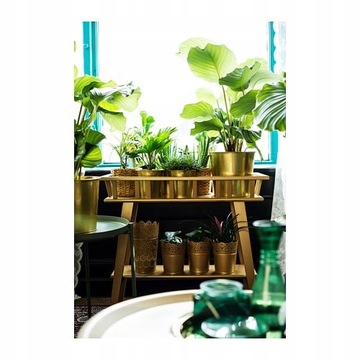 IKEA LANTLIV - stojak na doniczkę biały 68 cm