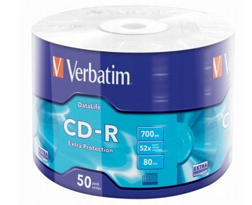 Диски Verbatim CD-R Extra Protection 700MB 50 шт. + маркер диска.
