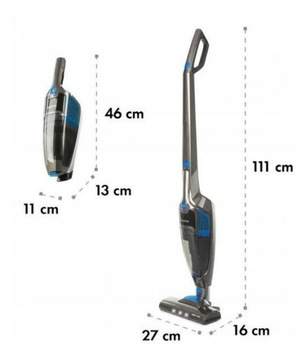 Вертикальный пылесос Klarstein TurboHybrid серебристый/серый