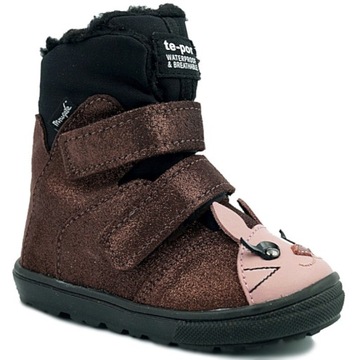 MRUGAŁA BUTY 7151 MALI MOCCA kozaki Z MEMBRANĄ 21