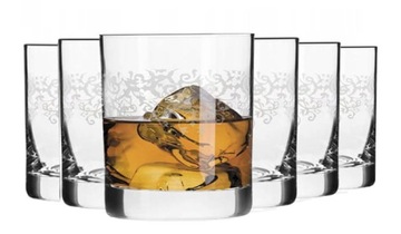 KROSNO KRISTA DECO SZKLANKI WHISKY 300 ml WODA SOK