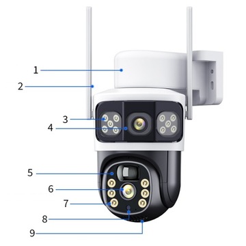 Двойная солнечная камера 2IN1 для карты SIM -4G LTE Outdoor GSM