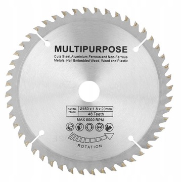 ДИСК WIDI ДЛЯ БЕНЗИНОВОГО BRITCHER 160*20*48T TCT