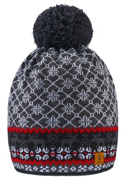 Zimowa CZAPKA CIEPŁA Pompon Polar Woolk North