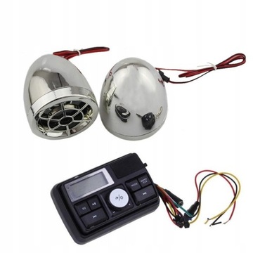RADIO MOTOCYKLOWE Z GŁOŚNIKAMI ALARM MP3 BLUETOOTH