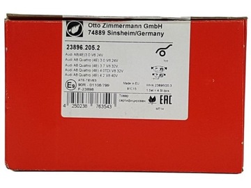 ПЕРЕДНИЕ ДИСКИ, КОЛОДКИ, ZIMMERMANN, AUDI A8 D3