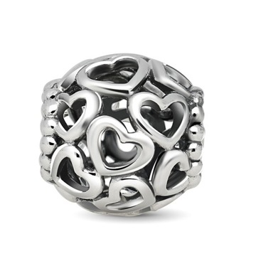 Charms Pandora - Prelamované srdiečka 790964