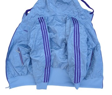Удлиненная стеганая спортивная куртка ADIDAS - просторный КАПЮШОН 38/40