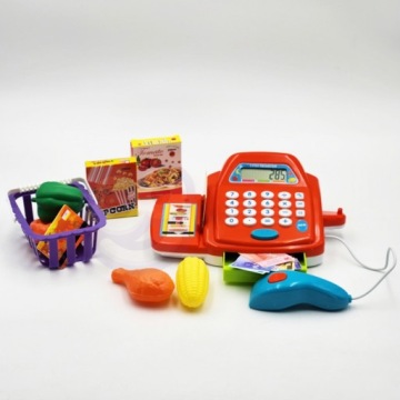 КАССА В МАГАЗИНЕ С КАЛЬКУЛЯТОРОМ И АКСЕССУАРАМИ