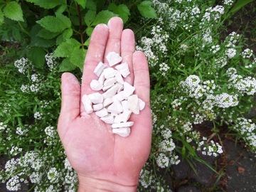 Польская крупа садовый гравий БЕЛАЯ МАРИАННА 8-16 10 кг Камни для кладбища