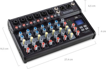 Аудиомикшер Pronomic B-803, Bluetooth, USB, DJ, консоль, фантом