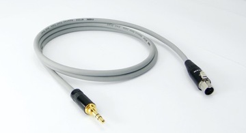 Do słuchawek AKG Beyerdynamic mini XLR-jack 3,5 Klotz-Neutrik 2m 3p Szary