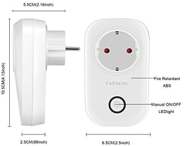 Умная РОЗЕТКА с приложением VANSENG WiFi