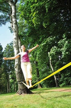 Канатная лента балансир Hudora SLACKLINE 13 м 76656