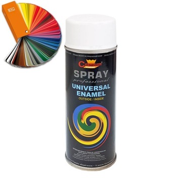Farba Lakier w Sprayu Biała Ral 9010 Mat 400 ml Champion