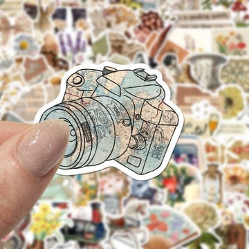 100 шт РЕТРО наклейки на ноутбук в подарок.