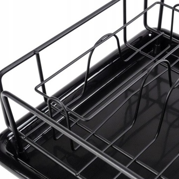 DISHES DRYER черная сушилка для металлической и пластиковой посуды 50x24x9 см