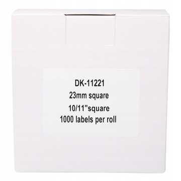 Taśma etykiety do Brother QL 23x23mm DK-11221
