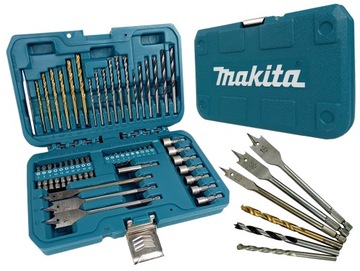 Makita P-90227 zestaw osprzętu do wiertarek wierteł bitów nasadek 50 sztuk