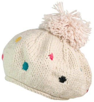 SALE-% czapka-beret WIELKI POMPON cz2702-1