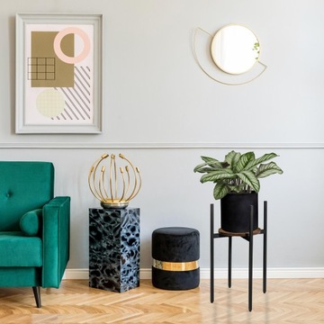 ПОДСТАВКА ДЛЯ ЦВЕТОВ МЕТАЛЛ ПОДСТАВКА ДЛЯ ЦВЕТОВ РУСТИК ДУБ ЛОФТ 60 см