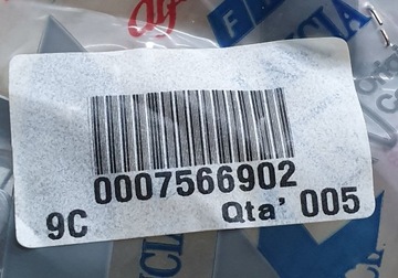 PLÍŠKA ZAJIŠTĚNÍ TÁHLO PLYN 7566902 FIAT OE