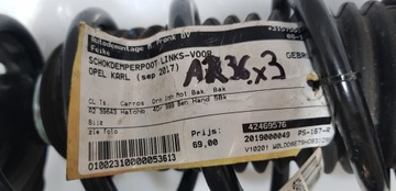 OPEL KARL 15-18R TLUMIČ LEVÝ PŘEDNÍ #AR36